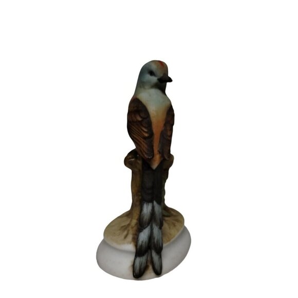 Vintage Lefton China Bird Figurine KW 1184 Flycatcher Handpainted Porcelain 4.5" - Picture 3 of 8